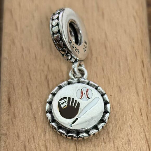 Pandora Homerun Dangle Charm Pendant, S925 Silver Bracelets - Picture 1 of 4